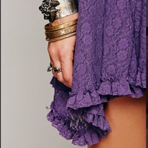 Free People Intimately Lace Long Sleeve Dress